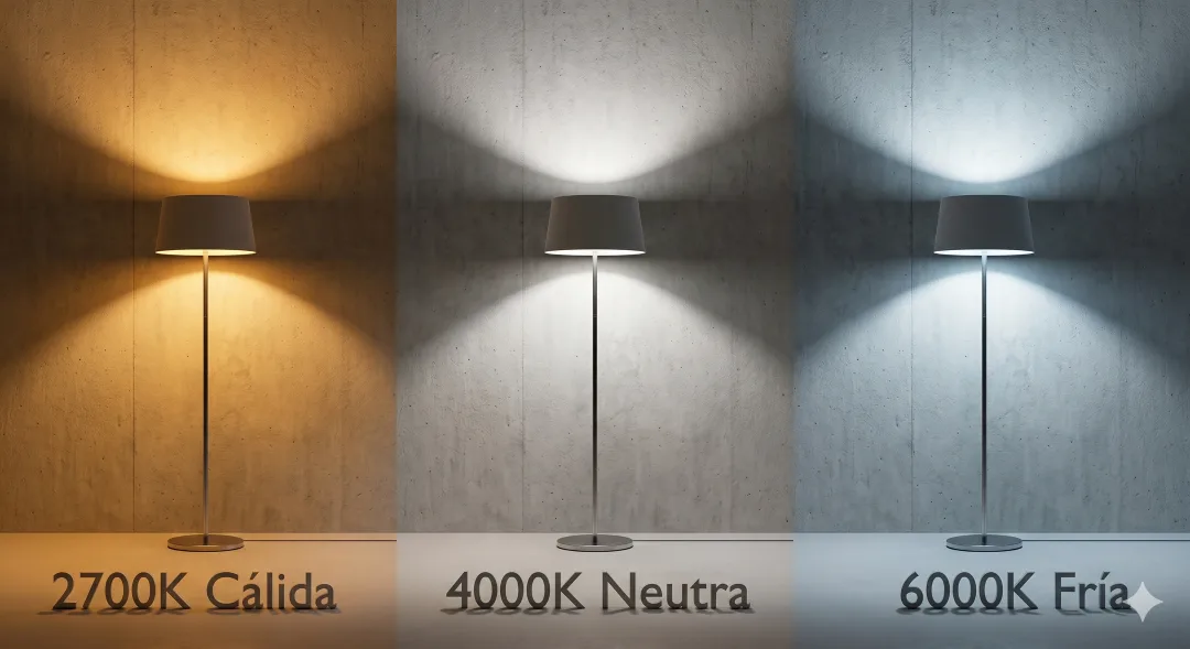 Luz cálida, neutra o fría: diferencias reales, usos por habitación y cómo elegir sin equivocarte